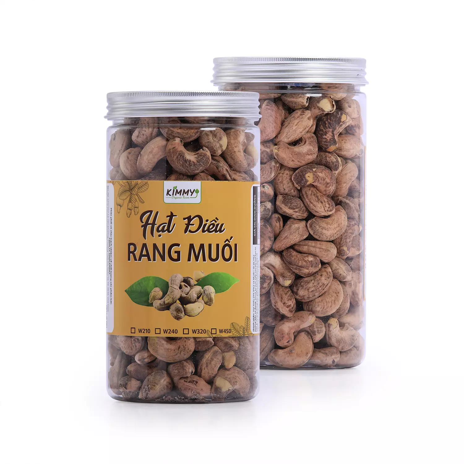 Premium W240 Roasted Cashew nuts with Testa Skin - Kimmy Farm Vietnam